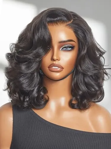 LUVME HAIR Loose Body Wave Protective Wig 100% Human Hair 16 Inch HD Lace